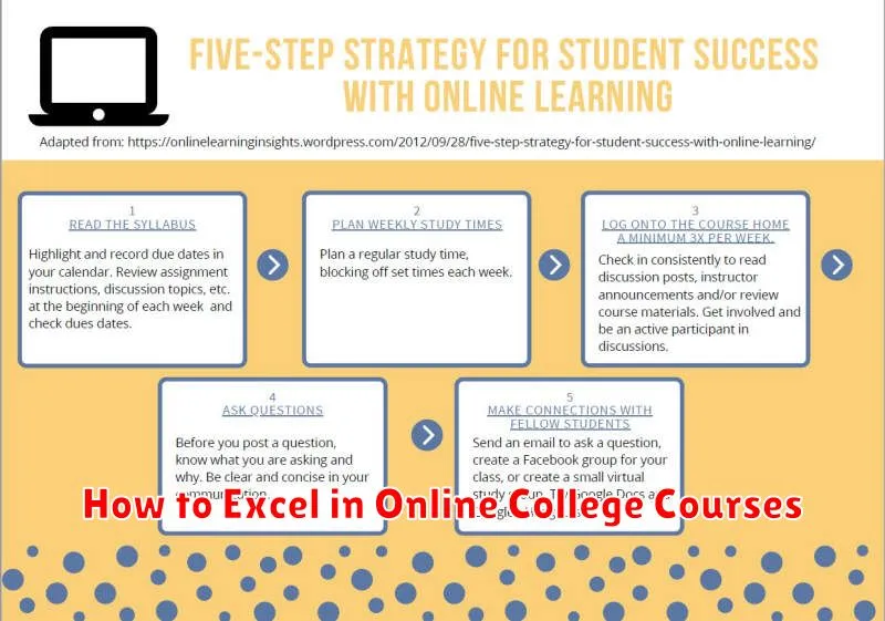 How to Excel in Online College Courses