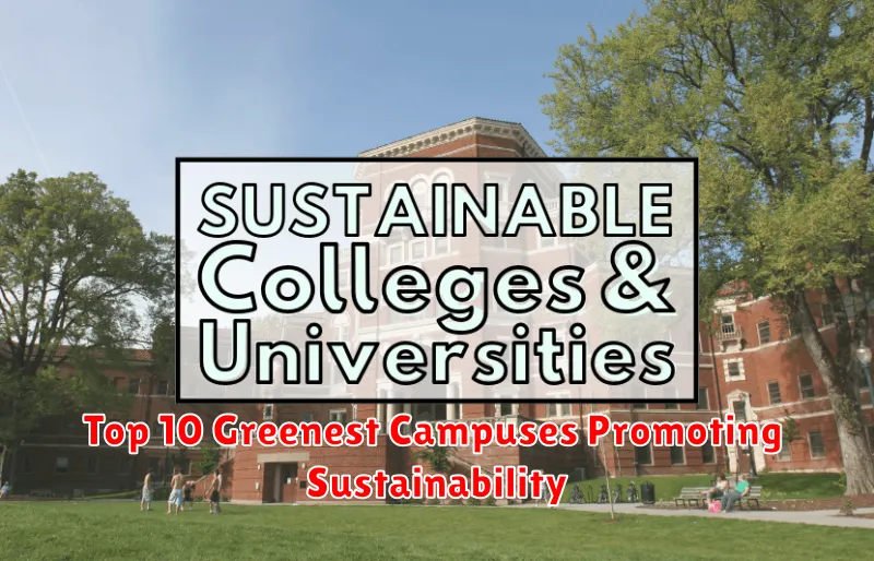 Top 10 Greenest Campuses Promoting Sustainability